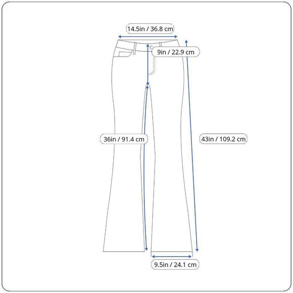 Wrangler Retro Mid Rise Mae Women's Size 5X36 Blue Denim Jeans 112215025 - Picture 9 of 9